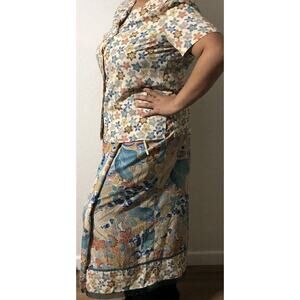 Judith Hart Collection Floral Set 2pc Wrap Skirt & Blouse 16 Multicolor Floral